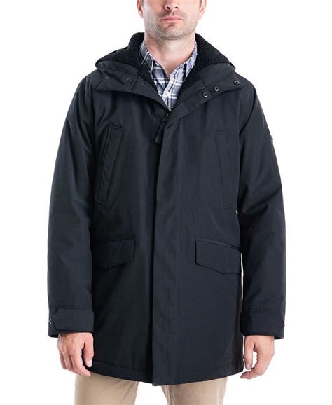 Michael Kors Men's Big & Tall Otto Hooded Stadium Parka with .